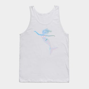 playful mermaid in cool pastel colors Tank Top